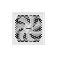 купить БП ATX 1000W MSI MAG A1000GL PCIE5 White ATX 3.1, Gold, 20 4/24 4/24 4 8/24 8 8, 13.5 cm, 4x6 2p 16p MAG A1000GL PCIE5 WHITE в Алматы фото 2