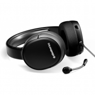 купить Наушники, Steelseries, Arctis 1, 61427, Игровая гарнитура, Микрофон выдвижной гибкий, Динамики 50 мм, 30 мВт, 3.5 Mini Jack   адаптер 2*3.5 Mini Jack для аудио и микрофона, Чёрный в Алматы фото 1
