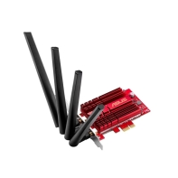 купить PCI-E Wi-Fi Адаптер ASUS PCE-AC88, 802.11ac, AC3100, 1000+2167Mb/s, 4 ext. antennas 90IG02H0-BM0000 в Алматы фото 2