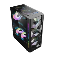 купить Корпус Wintek Mistral D532-B TG, ATX/Micro ATX, USB 1*3.0/2*2.0, HD-Audio Mic, 0,5 mm, 3*12cm ARGB в Алматы фото 1