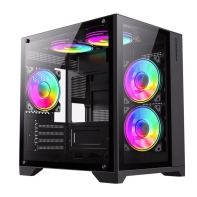 купить Корпус ПК без БП GameMax Infinity Mini Black <MATX> в Алматы фото 2