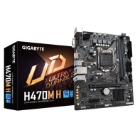 купить Материнская плата GIGABYTE H470M H, LGA1200, H470,  DSUB+HDMI, GbLAN, 4xSATA, 2DDR4, M.2, MATX в Алматы фото 1