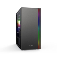 купить Компьютерный корпус PCCooler PLATINUM LM300G ARGB M-ATX/ITX USB3.0, 2xUSB2.0 Grey в Алматы фото 1