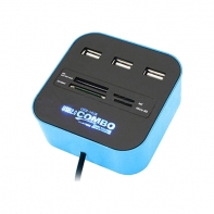 купить USB 4Ports HUB CardReader V-T Luminous в Алматы фото 1