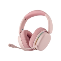 купить Bluetooth headphone AULA G7 PRO PINK, BT5.3/2.4G/cable, pink в Алматы фото 1