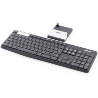 купить LOGITECH K375s Multi-Device Wireless Keyboard and Stand Combo - GRAPHITE/OFFWHITE - RUS в Алматы фото 2