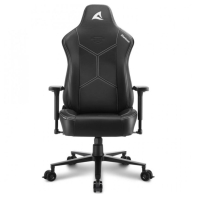 купить Игровое кресло Sharkoon Skiller SGS30 Black/White v2 <Cинтетическая кожа, Газлифт 4, подлокотник 3D> в Алматы фото 1