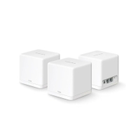 купить Домашняя Mesh Wi-Fi система GbE AC1300 Mercusys Halo H30G (3-pack) <Бесшовный роуминг, 867 Mbps on 5 GHz, 400 Mbps on 2.4 GHz, 802.11ac/a/b/g/n, 2 GbE порта WAN/LAN (автоопределение)> в Алматы