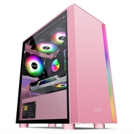 купить Компьютерный корпус PCCooler PLATINUM LM300P ARGB M-ATX/ITX USB3.0, 2xUSB2.0 Pink в Алматы фото 4