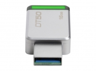 купить USB-накопитель, Kingston, DT50 16GB, USB 3.1, 5 Мб/сек, Серибристо-зеленый в Алматы фото 3