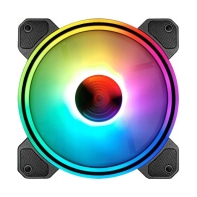 купить Вентилятор для корпуса Wintek DS1251-III-03, 120mm, 1200rpm, 21.2 db, 16   8 LED Ring Rainbow, 6 pin в Алматы фото 1