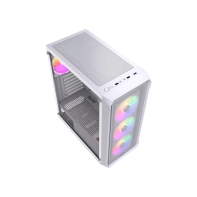 купить Корпус Wintek Tornado Pro PS195-W-M TG, ATX, USB 2*3.0/1*2.0, HD Mic, 0,5mm, 4*12cm ARGB, White в Алматы фото 2