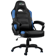 купить Игровое кресло GameMax GCR07 Blue <Спинка: 79см, механизм качания, нагрузка до 120кг> в Алматы фото 1