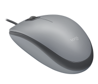купить Мышь Logitech M110 Silent (M110s) Mid Gray (серая, бесшумная, оптическая, 1000dpi, USB, 1.8м) в Алматы фото 3