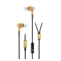 купить НАУШНИКИ 2E S2 METAL SKIN MIC GOLD в Алматы фото 1
