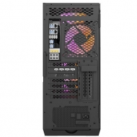 купить Корпус ПК без БП DarkFlash DLZ31 MESH <ATX, 2x3.5, 2xUSB 3.0, 1xType C, Audio, 495.9*217.2*505.5mm, Black/Orange> в Алматы фото 4