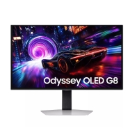 Купить Монитор Odyssey OLED G8 4K 27* SAMSUNG LS27FG812SIXCI OLED 4K (3840x2160) 240Hz AMD FreeSync Premium Pro 0,03мс 250кд/м2 1млн:1 VESA Display HDR True Black 400  2xHDMI 1xDP 1xUSB-B 2xUSB3.2,  Регулируемая по высоте 120мм, Поворот Экрана Pivot, Серебр Алматы