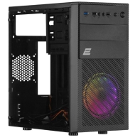 купить Компьютерный Корпус 2E BASIS (RD850)MiniT, MicroATX, Mini ITX, 2xUSB2.0, 1xUSB3.0, 1x120мм ARGB, акр в Алматы фото 3