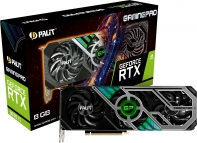купить 8GB RTX 3070 Ti GDDR6X 256-bit 1575/1770 MHz, DPx3, HDMI, PCIe4.0, PALIT RTX3070Ti GAMINGPRO 8G (NED307T019P2-1046A) 3Fan, 294 мм, 2,7 слота, A-RGB подсветка, 8-pinX2, Потребление 290W -> Блок питания Мин. 700W 80PlusBronze (Брендовый) (580W настоящи в Алматы фото 2