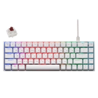 купить Клавиатура игровая 2E GAMING KG380 RGB 68key Gateron Brown Switch BT/USB White в Алматы фото 1