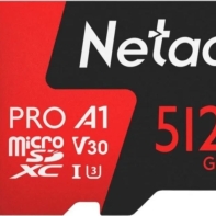 Купить Карта памяти MicroSD, Netac P500 Extreme Pro 512GB 100MB/s Class 10, V30/A1/U3, retail pack Алматы