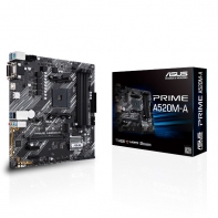 купить Материнская плата ASUS PRIME A520M-A AMD A520 AM4 4xDDR4 4xSATA3 RAID M.2 D-Sub DVI HDMI mATX в Алматы фото 1
