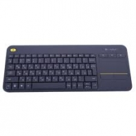 купить Клавиатура беспроводная Logitech K400 Plus (DARK, с сенсорной панелью, приемник Unifying, 920-007147 2 батареи типа AA) в Алматы фото 1