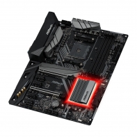 купить Материнская плата ASRock X470 MASTER SLI, Socket AM4, 4xDDR4 (3466+ OC), 6xSATA3, 1xUM2, 1xM.2, 2xPCIe3.0x16, 4xPCIe2.0x1, NVIDIA&reg; Quad SLI&trade;, AMD Quad CrossFireX&trade;, 1xHDMI, 8xUSB3.1, 1xPS2, RGB, ATX. Технология AMD StoreMI technology &laquo;объединяет&raquo; SSD  в Алматы фото 3