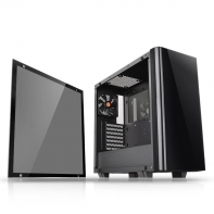 купить Компьютерный корпус, Thermaltake, View 21 TG, CA-1I3-00M1WN-00, ATX/Micro ATX, USB2*3.0, HD-Audio Mic, Контроллер , Кулер 12см, Кулер 12см LED, Без Б/П, Чёрный в Алматы фото 3