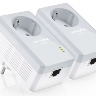 купить Сетевой адаптер Powerline Tp-Link TL-PA4010P KIT <AV600 AC Pass Through 2-Pack Kit, до 600Mbps, HomePlug AV, Ethernet Port 10/100Mbps, комплект из 2-х адаптеров> в Алматы фото 1