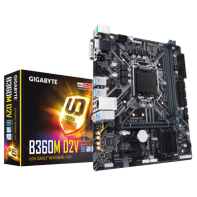 купить Материнская плата GIGABYTE GA-B360M D2V  LGA1151 iB360 VGA+DVI  SB  GNIC 2DDR4  PCIx16  2PCx1 в Алматы фото 1