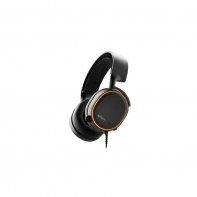 купить Наушники, Steelseries, Arctis 5 Black (2019 Edition), 61504, Игровая гарнитура, Микрофон выдвижной гибкий, Пульт управления, Динамики 50 мм, 30 мВт, 3.5 Mini Jack   адаптер 2*3.5 Mini Jack для аудио и микрофона, Чёрный в Алматы фото 3
