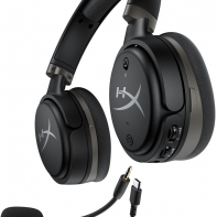 купить Наушники, HyperX, HX-HSCO-GM/WW. Игровая гарнитура, Микрофон поворотный гибкий, Динамики 53 мм, 30-500 мВт, 15-25000гц, 3.5 Mini Jack   удлинитель – 3,5 мм штекеры стерео и микрофона, Чёрный, Цветная коробка в Алматы фото 1