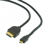 купить Кабель HDMI-microHDMI Cablexpert CC-HDMID-6, v1.3, 19M/19M, 1.8м, черный, позол.разъемы, экран, паке в Алматы фото 1