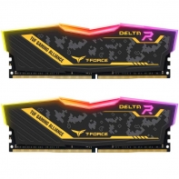 купить ОЗУ Team Delta R TUF YELLOW 16Gb (8GBx2)/3200MHz CL16, 1.35V, RGB, TF9D416G3200HC16CDC01 в Алматы фото 1