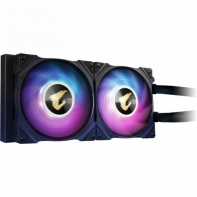 купить Жидкостное охлаждение AORUS WATERFORCE X240, 2x120mm ARGB Fan, 800-2500rpm, LCD Display в Алматы фото 2
