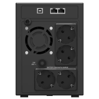 купить ИБП Ippon Back Power Pro II Euro 2200, 2200VA, 1200Вт, AVR 162-290В, 4хEURO LCD в Алматы фото 3