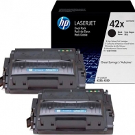 купить Картридж HP Q5942XD, 42X Черный, LaserJet 4250/4350 Crtg Dual Pack(двойная упаковка), ресурс 20000стр  в Алматы фото 1