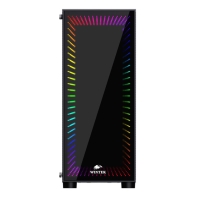 купить Корпус Wintek Cosmos PA03-G TG, ATX/Micro ATX, USB 2*3.0/1*2.0, HD-Audio Mic, 0,5 mm,1*12cm ARGB fan в Алматы фото 4