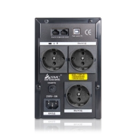 купить UPS SVC V1200-F-LCD, 1200VA, 720W, 2х12V/7.5Ah, AVR 145-290 V, USB, Line в Алматы фото 3