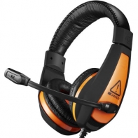 купить CANYON Gaming headset 3.5mm jack with adjustable microphone and volume control, with 2in1 3.5mm adapter, cable 2M, Black, 0.23kg в Алматы фото 1