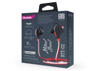 купить Наушники-вкладыши беспроводные OLMIO *BTE-02* черный, Bluetooth 4.0 в Алматы фото 2