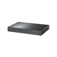 купить Коммутатор PoE+ 10-портовый Tp-Link TL-SL1311P <8 портов 10/100M PoE+ IEEE 802.3af/at), 2 GbE порта RJ45, 1 гигабитный порт SFP, бюджет мощности PoE 65W, дальность передачи данных и питания в режиме расширения &mdash; до 250 м> в Алматы фото 2