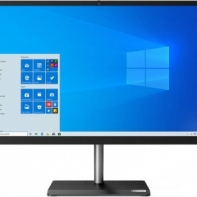 купить моноблок Lenovo V30a 24IML 23.8** FHD(1920x1080)/Intel Core i5-10210U 1.6GHz Quad/8GB/256GB SSD/Integrated/DVD&plusmn;RW/WiFi/BT5.0/CR/KB+MOUSE(USB)/DOS/1Y/BLACK в Алматы фото 1