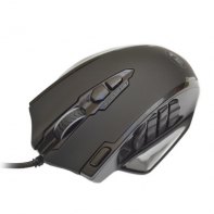 купить Мышь проводная игровая оптическая Redragon Impact (черный) USB, 19 кнопок, 12400 dpi, НОВИНКА! в Алматы фото 1