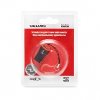 купить Картридер, Deluxe, DCR002BK, Поддержка карты MicroSD/MicroSDHC, USB 2.0, Чёрный в Алматы фото 2