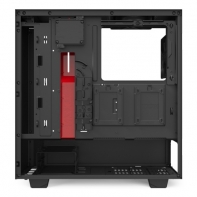 купить Корпус NZXT H510i CA-H510i-BR Compact Mid Tower Black/Red Chassis with Smart Device 2, 2x 120mm Aer F Case Fans, 2x LED Strips and Vertical GPU Mount в Алматы фото 3
