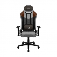 купить Игровое компьютерное кресло, Aerocool, DUKE Tan Grey, Искусственная кожа AeroSuede, (Ш)69*(Г)70*(В)125 (135) см, Чёрно-Серо-Коричневый в Алматы