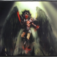 Купить Коврик для мышки игровой Defender Angel of Death M 360x270x3 мм, ткань+резина Алматы