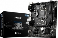 купить Материнская плата MSI H310M PRO-M2 PLUS LGA1151 iH310 2xDDR4 4xSATA3 1xM.2 VGA DVI HDMI mATX в Алматы фото 1